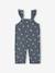 Printed Twill Dungarees for Babies slate grey - vertbaudet enfant 