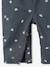 Printed Twill Dungarees for Babies slate grey - vertbaudet enfant 