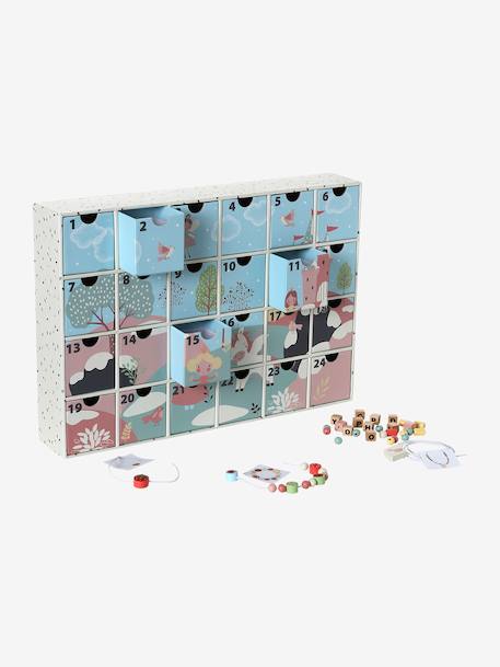 Calendrier de l'Avent avec jouets en bois FSC® bleu+bois+écru - vertbaudet enfant 