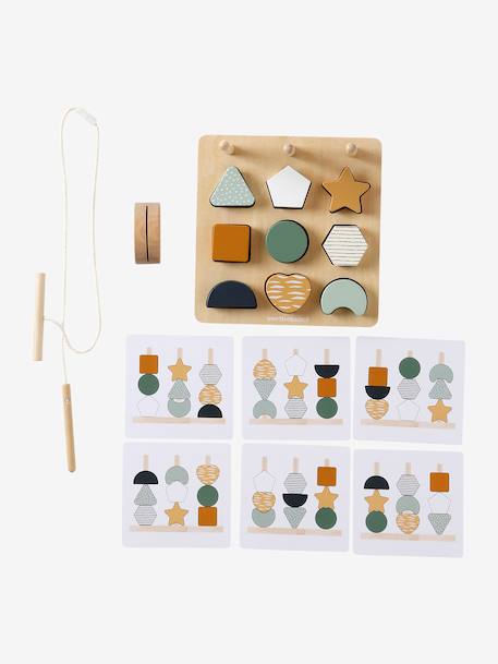 3-in-1 Bead Puzzle in FSC® Wood, TANZANIA wood - vertbaudet enfant 