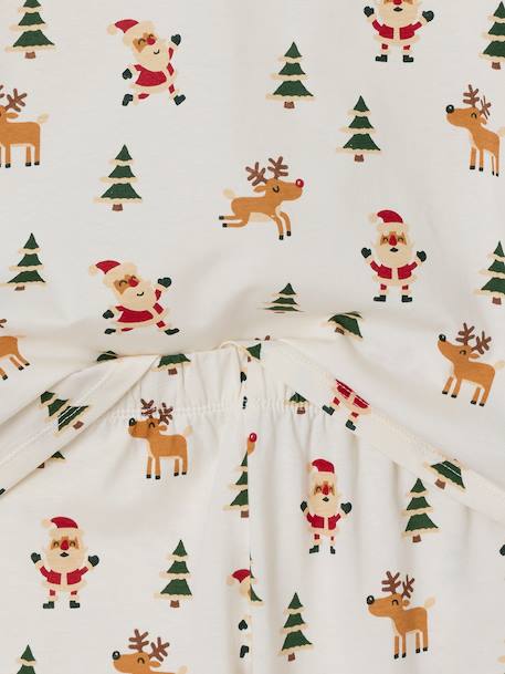 Christmas Pyjamas with All-Over Print for Boys ecru - vertbaudet enfant 
