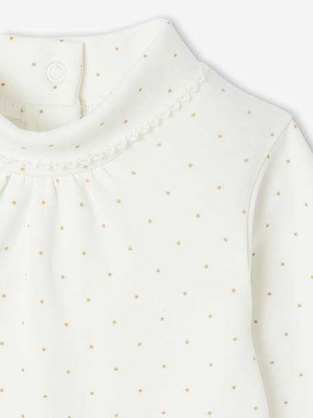 Pack of 2 Roll-Neck Long-Sleeved Bodysuits pale pink - vertbaudet enfant 