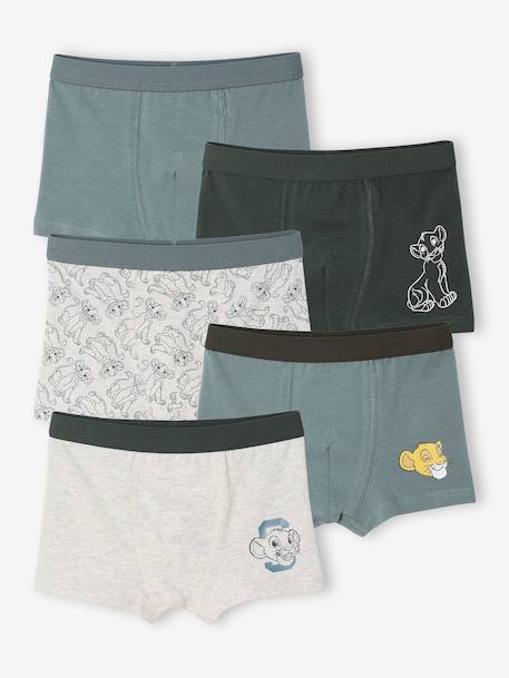 Lot de 5 boxers Disney Le Roi Lion lichen - vertbaudet enfant 
