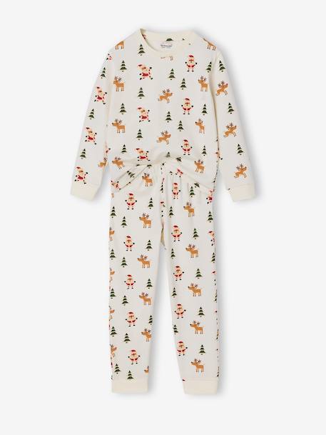 Christmas Pyjamas with All-Over Print for Boys ecru - vertbaudet enfant 