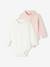 Lot de 2 bodies naissance col roulé manches longues rose pâle - vertbaudet enfant 