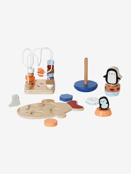 Trio of BANQUISE wooden toys in FSC® wood white - vertbaudet enfant 