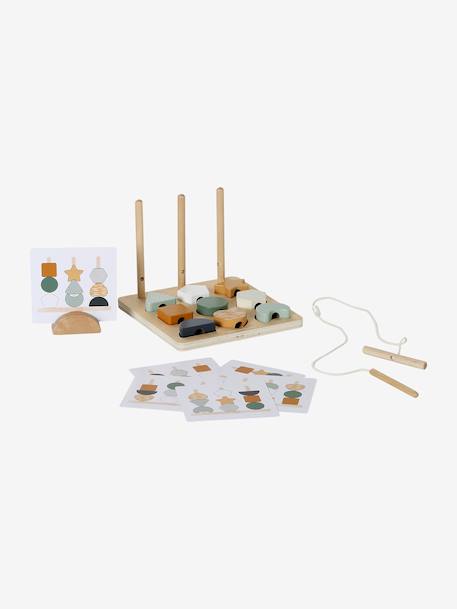 3-in-1 Bead Puzzle in FSC® Wood, TANZANIA wood - vertbaudet enfant 