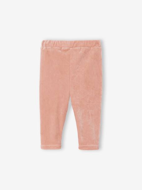 Corduroy Leggings for Babies rosy - vertbaudet enfant 