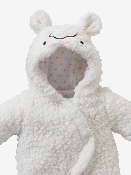 Sherpa pramwsuit for baby dolls white - vertbaudet enfant 