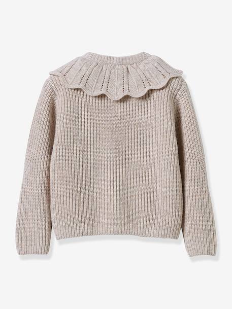 Woollen Cardigan for Babies, CYRILLUS beige - vertbaudet enfant 
