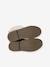 Zip-Up Faux-Fur Lined Boots for Girls taupe - vertbaudet enfant 