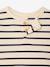 Pack of 2 long-sleeved honeycomb t-shirts for babies striped navy blue - vertbaudet enfant 