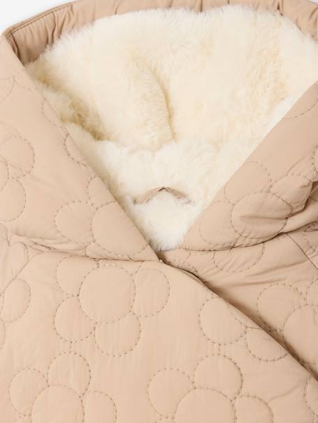 Fancy quilted coat for babies beige - vertbaudet enfant 