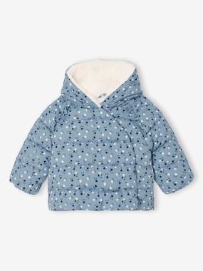 -Doudoune doublée bébé asymétrique