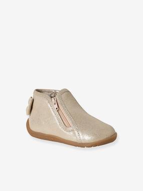 Chausson zippée souples en cuir bébé - vertbaudet enfant -Chausson zippée souples en cuir bébé