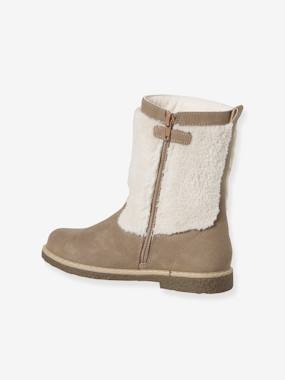 Bottes enfant fille synthétique fourrées zippées  - vertbaudet enfant