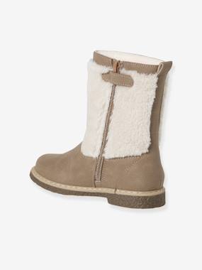 Bottes enfant fille synthétique fourrées zippées  - vertbaudet enfant