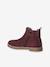 Leather Boots for Girls bordeaux red+camel+gold+green+navy blue - vertbaudet enfant 