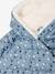 Asymmetric Jacket, Lined, for Babies grey blue+iridescent copper+Light Pink/Print - vertbaudet enfant 