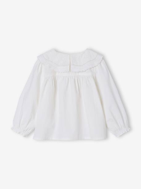 Baby shirt in poplin white - vertbaudet enfant 