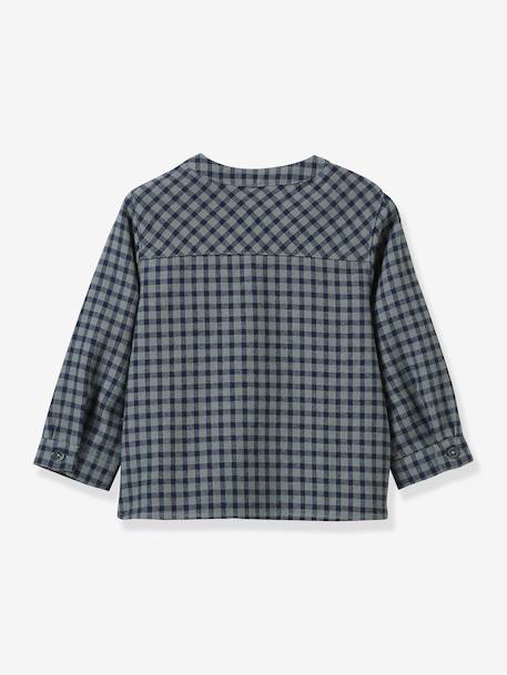 Chequered Shirt for Babies, CYRILLUS multicoloured - vertbaudet enfant 