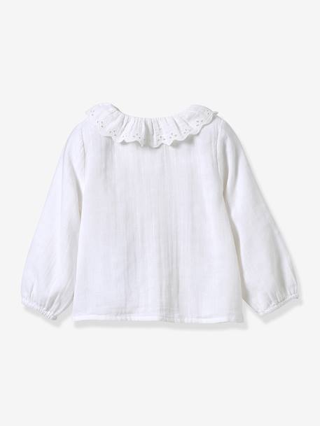 Blouse in Cotton Gauze for Babies, CYRILLUS ecru - vertbaudet enfant 