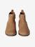 Leather Boots for Girls bordeaux red+camel+gold+green+navy blue - vertbaudet enfant 