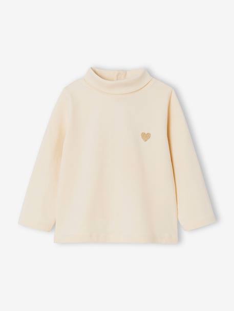 Pack of 2 Polo Neck Tops for Babies navy blue+pale pink - vertbaudet enfant 