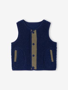 Gilet sans manche pressionné devant - vertbaudet enfant Bébé-Pull, gilet, sweat-Gilet sans manche pressionné devant