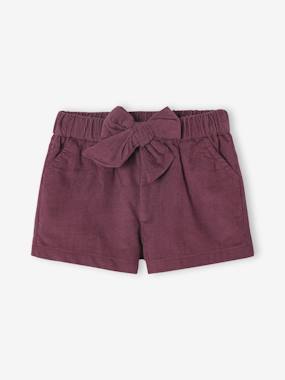 -Short bébé en velours côtelé
