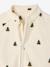 Gilet bébé zippé en maille polaire imprimée beige - vertbaudet enfant 