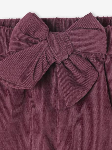 Corduroy short for babies aubergine - vertbaudet enfant 