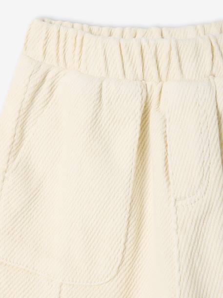 Pantalon bébé en twill écru - vertbaudet enfant 