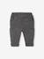 Lined Corduroy Combat Trousers for Babies anthracite+khaki - vertbaudet enfant 