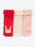 Pack of 3 Pairs of Christmas Socks for Babies rosy - vertbaudet enfant 
