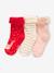 Pack of 3 Pairs of Christmas Socks for Babies rosy - vertbaudet enfant 