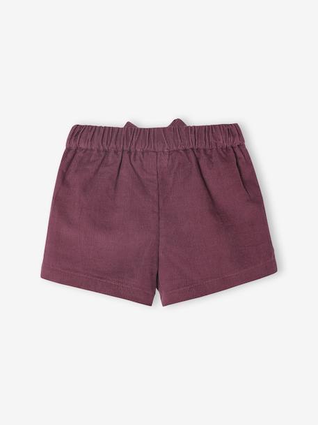 Corduroy short for babies aubergine - vertbaudet enfant 