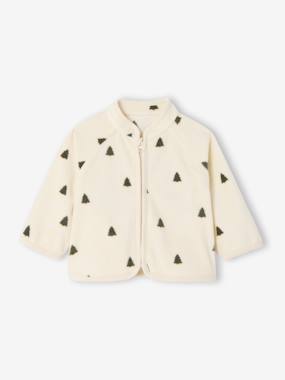 Gilet bébé zippé en maille polaire imprimée - vertbaudet enfant Bébé-Pull, gilet, sweat-Gilet-Gilet bébé zippé en maille polaire imprimée