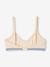 Pack of 3 Plain Bras for Girls, Jonen ecru - vertbaudet enfant 
