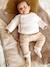 Trousers in Cotton Fleece, for Newborn Babies 6316+camel+rose - vertbaudet enfant 