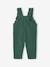 Corduroy Dungarees with Ruffles for Babies green+PURPLE DARK SOLID - vertbaudet enfant 