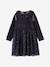 Girl's Christmas velvet dress with starry tulle anthracite - vertbaudet enfant 