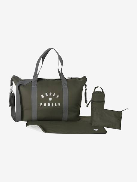 Sac à langer week-end MALAGA grey green+kaki+MARINE GRISE+sauge - vertbaudet enfant 