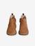 Zipped Leather Boots for Girls camel - vertbaudet enfant 