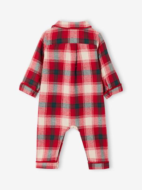 Christmas Capsule Flannel Pyjamas for Babies red - vertbaudet enfant 
