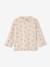 Printed long-sleeved baby t-shirt marl beige+old rose - vertbaudet enfant 