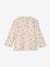 Printed long-sleeved baby t-shirt marl beige+old rose - vertbaudet enfant 