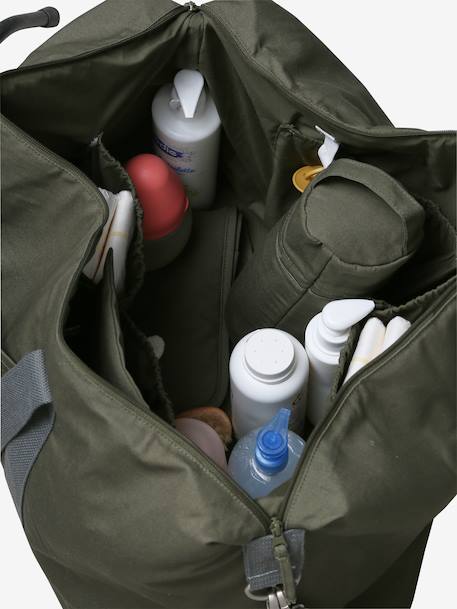 Sac à langer week-end MALAGA grey green+kaki+MARINE GRISE+sauge - vertbaudet enfant 