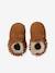 Elasticated, Lined Slippers in Soft Leather for Babies set brown - vertbaudet enfant 