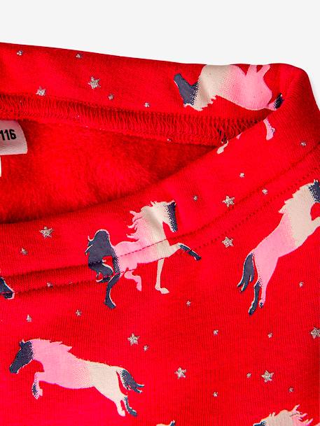 Leggings thermiques Happy Girls filles Chevaux rose bonbon+rose poudré - vertbaudet enfant 